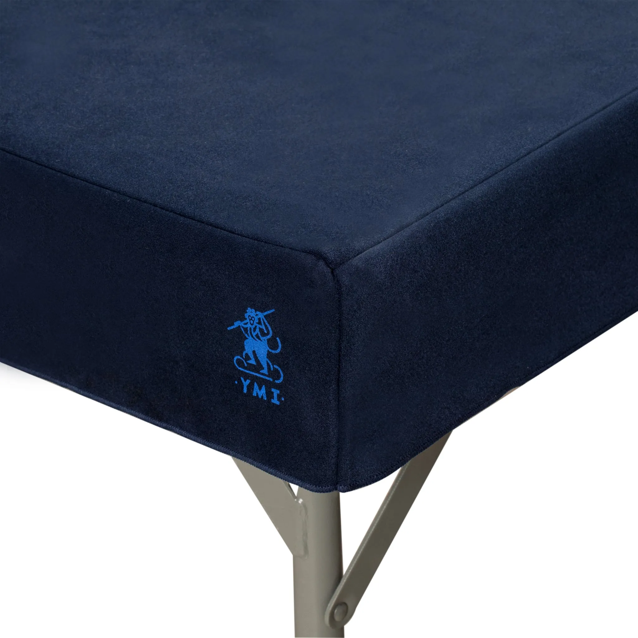 Professional Grade Blue Square Table Cover for Poker, Card Games, Mahjong, Board Games, Tile Games, and Dominoes - 36"