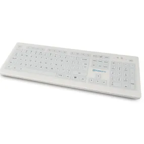 Purekeys Wireless Full Size Medical Keyboard - IP66 with Tactile Feedback