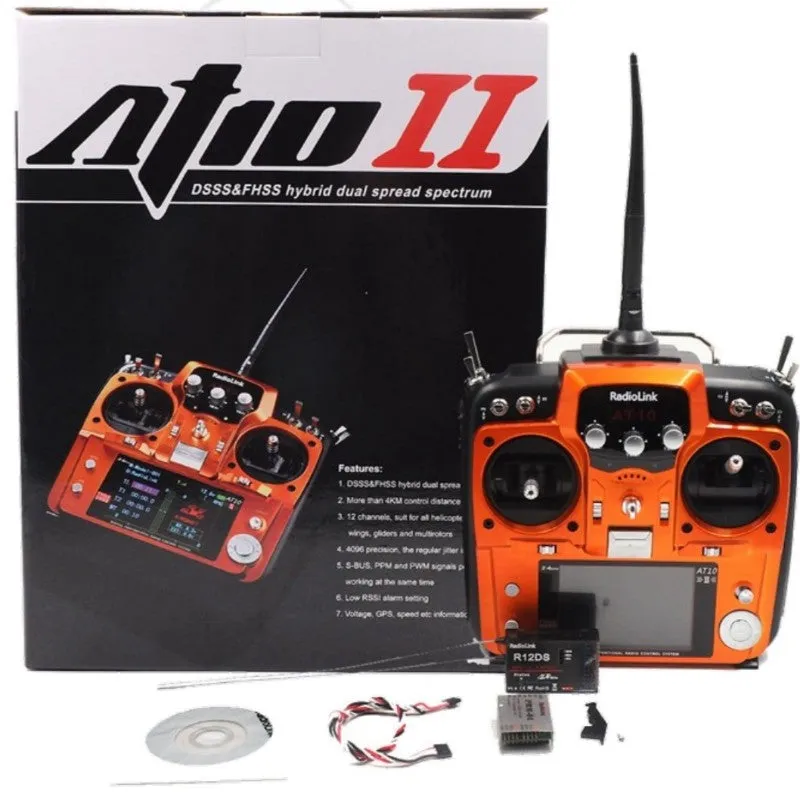 Radiolink AT10 II 2.4GHz 12CH RC Drone Remote (MODE 2)