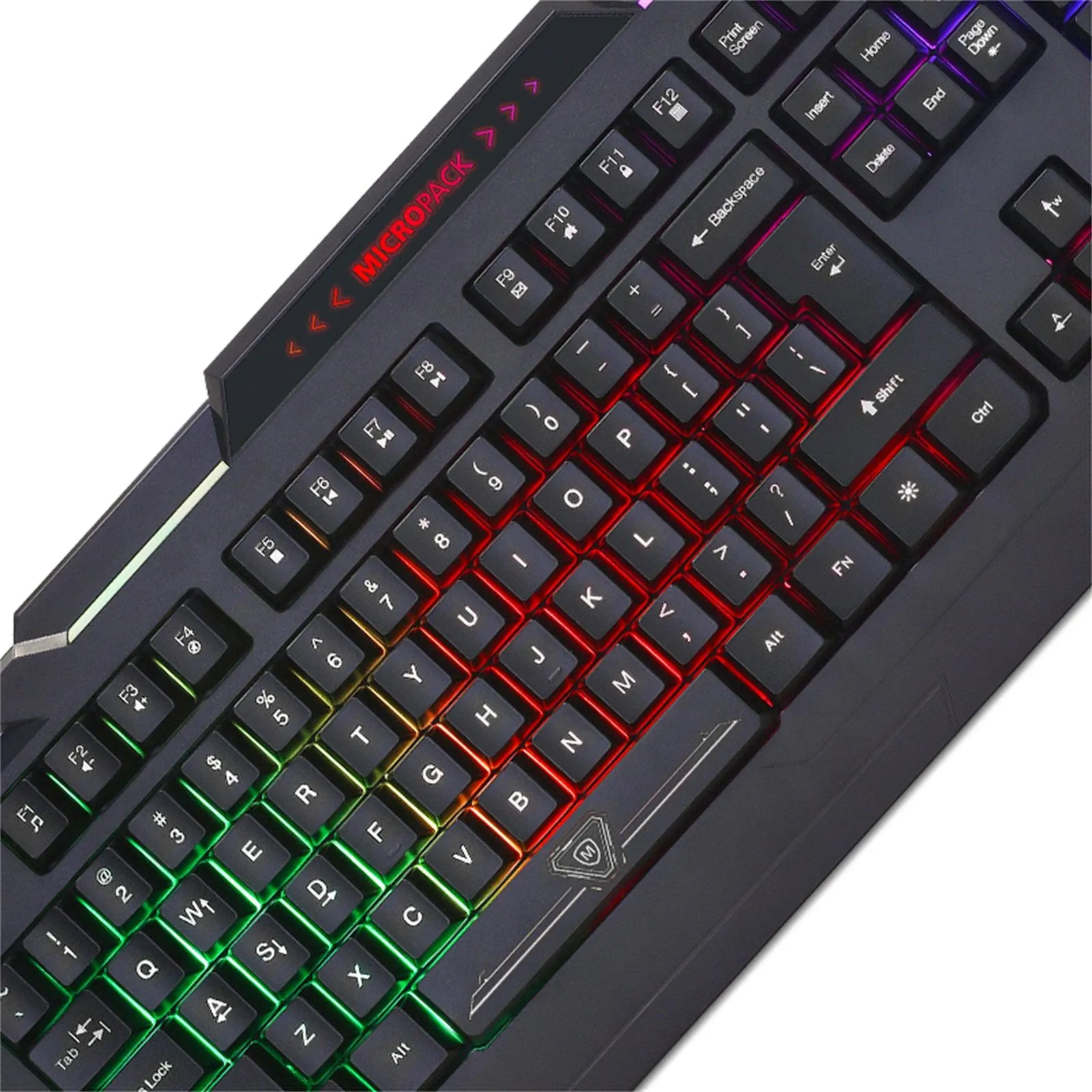 Rainbow Backlit Gaming Keyboard 4-fn   Multimedia Key and Windows Lock USB 2.0