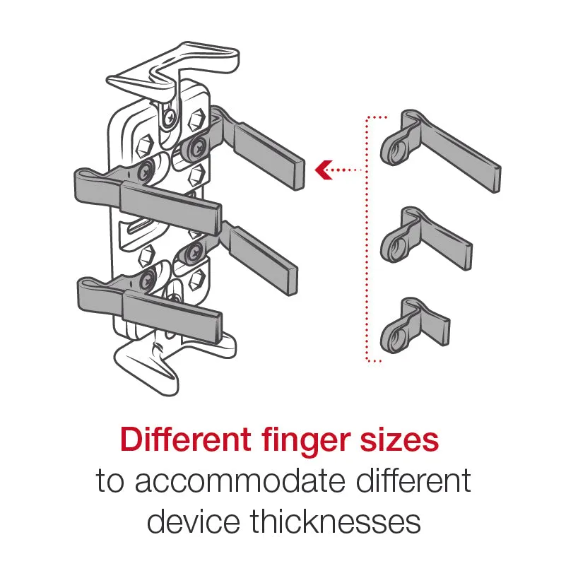 RAM® Finger-Grip™ Universal Holder with Composite Yoke Clamp Base