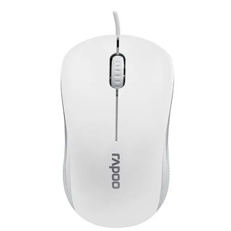 Rapoo N1130 Wired Optical Mouse (White)