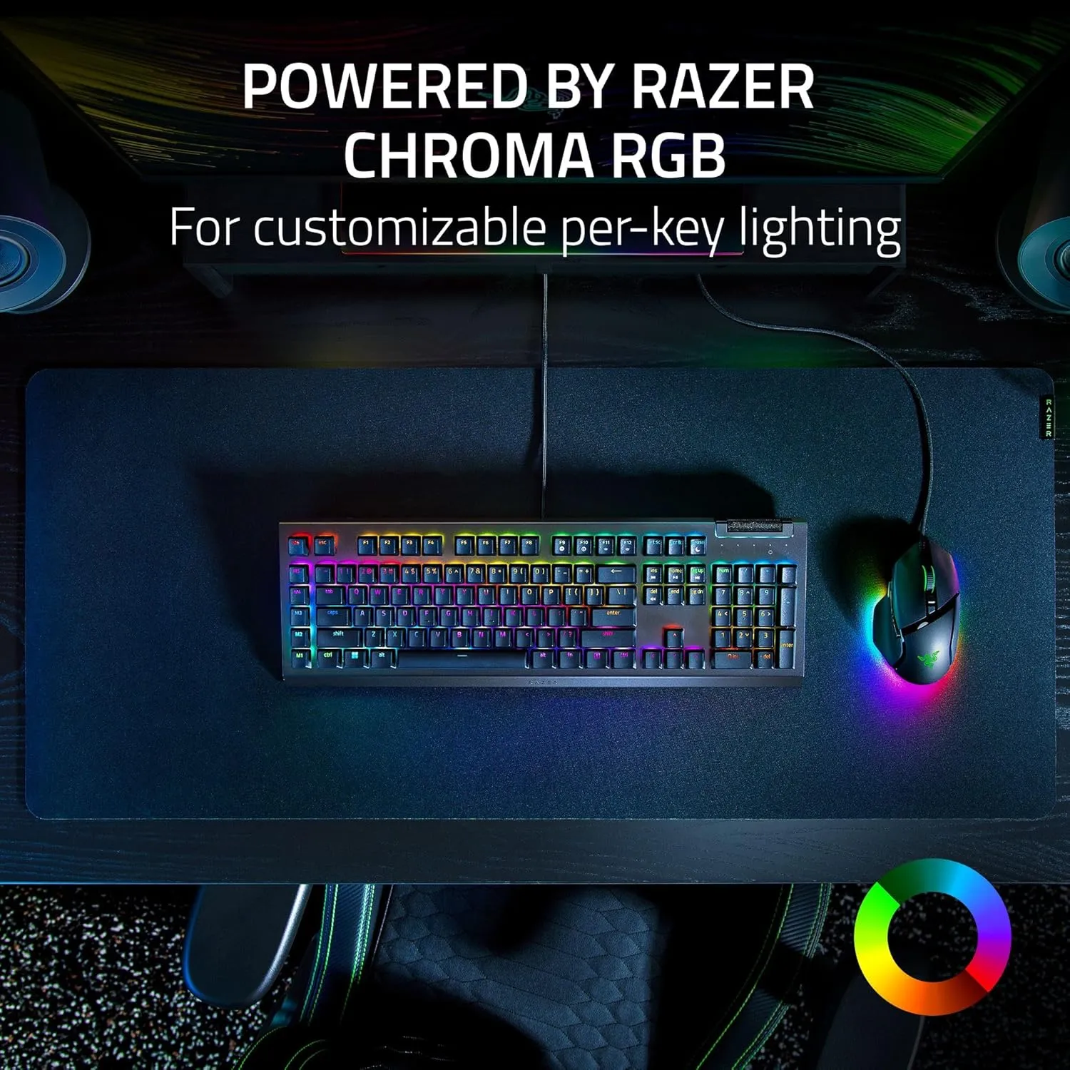 Razer BlackWidow V4 X Mechanical Full Size Chroma RGB Gaming Keyboard | 6 Dedicated Macro Keys | Multi-Function Roller