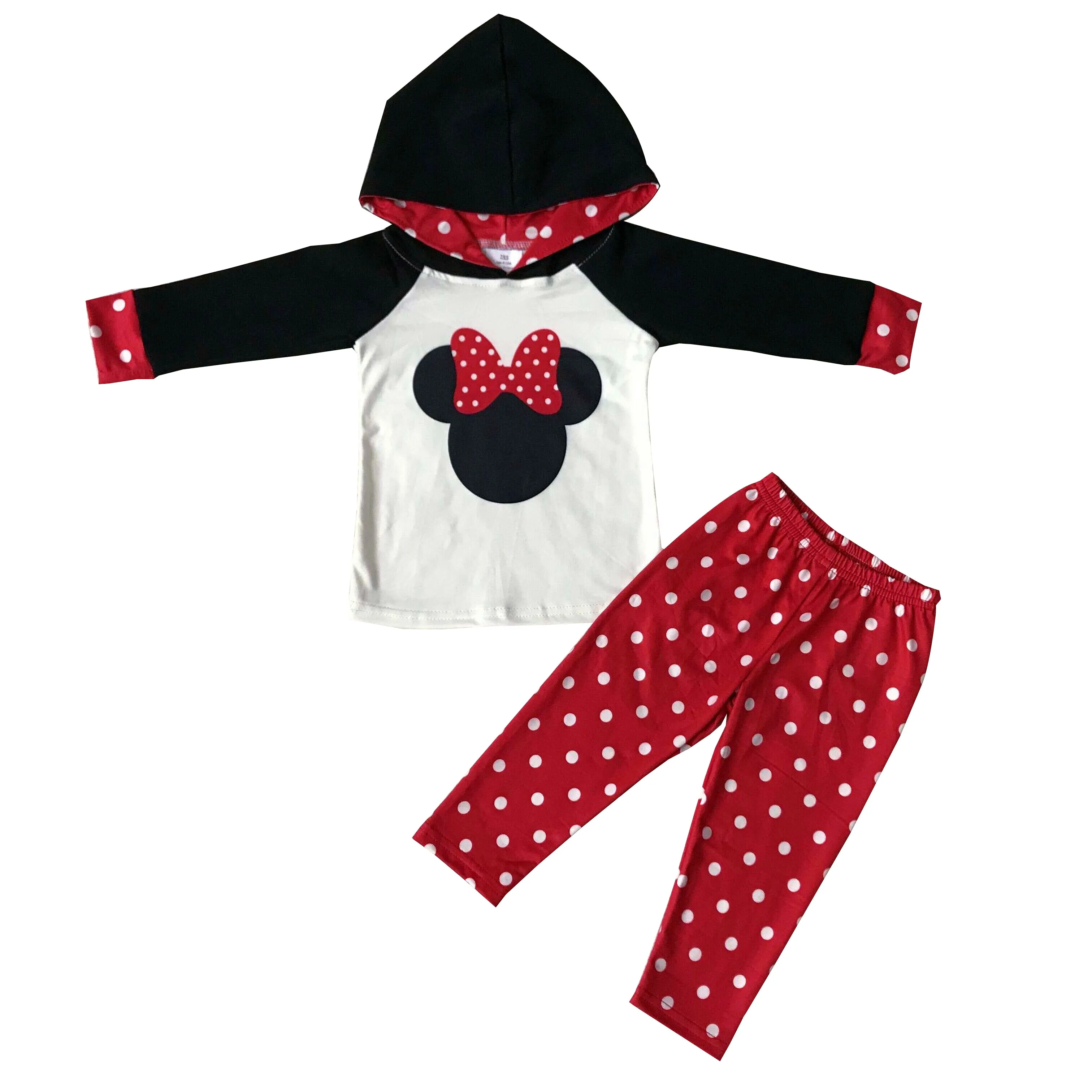 Red Polka Dots Hoodie Set