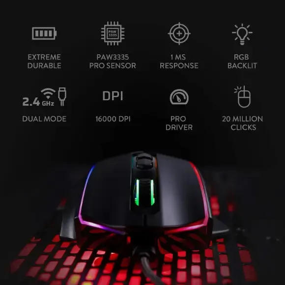 REDRAGON M686 VAMPIRE ELITE WIRELESS GAMING MOUSE