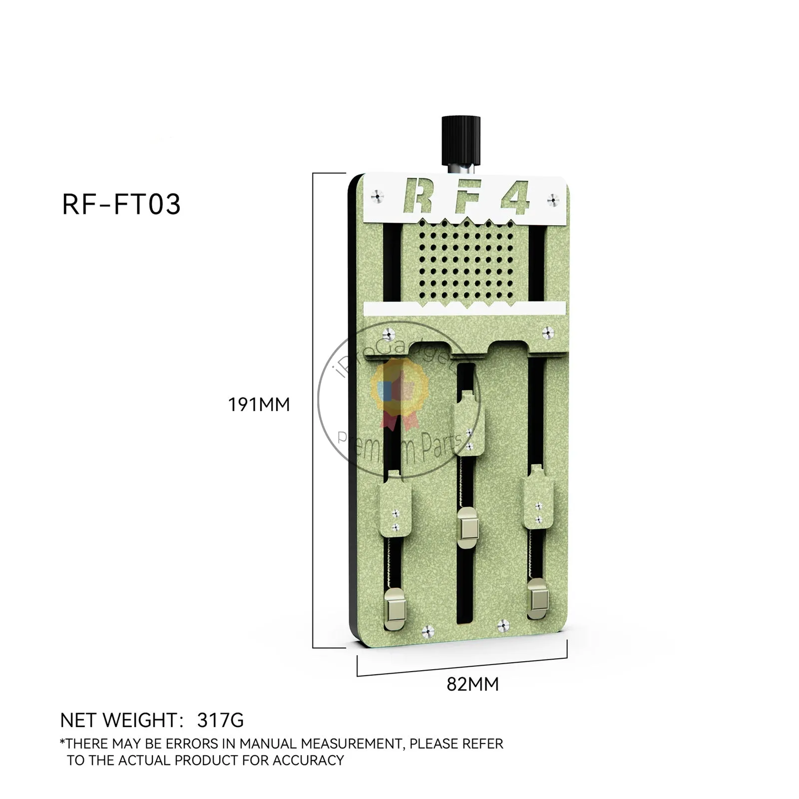 RF4 RF-FT03 Multi-Functional Mobile Phone Repair Fixture PCB Board Fixed IC Chip CPU Glue Removal BGA Rework Soldering Clamp