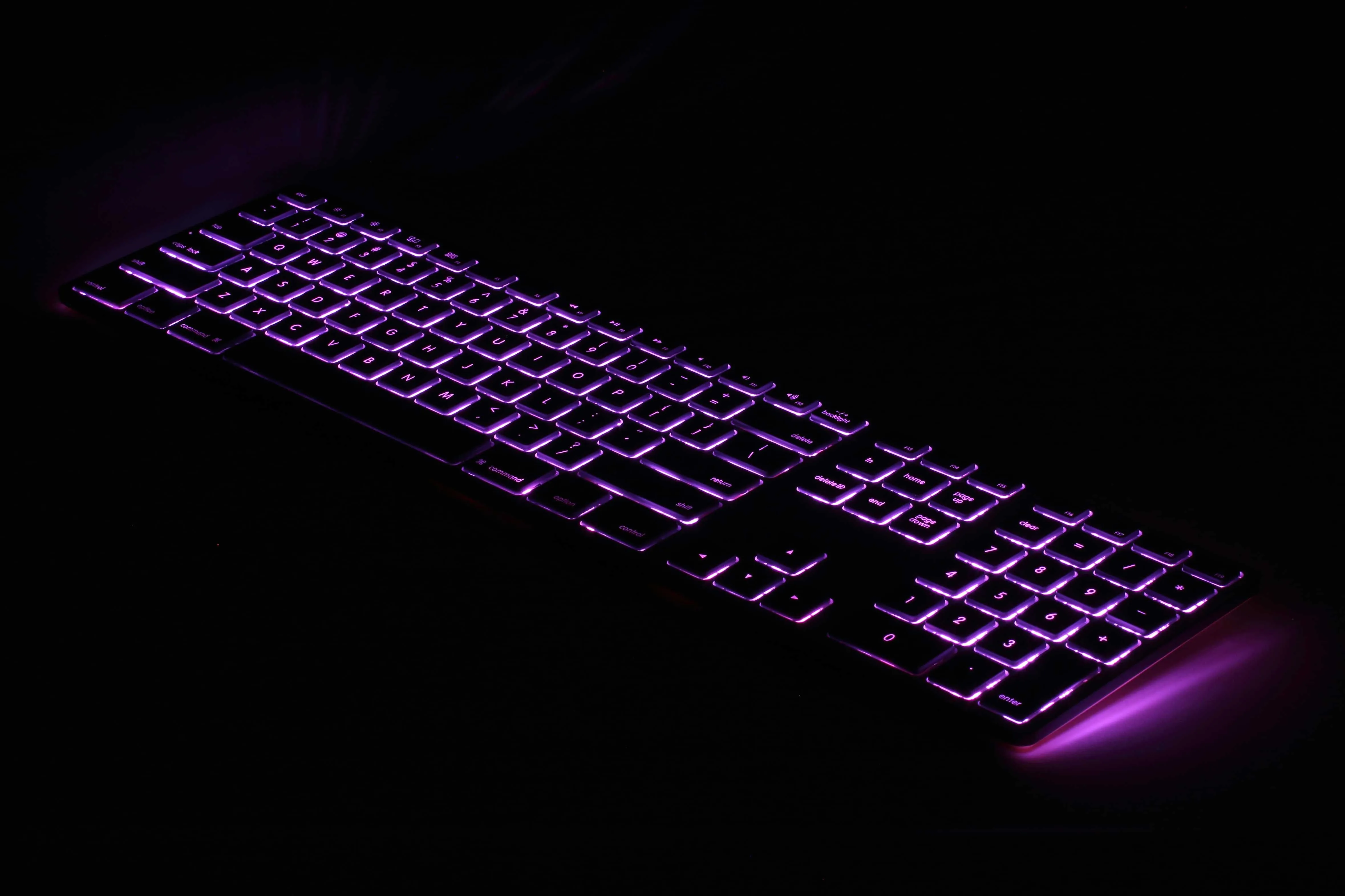 RGB Backlit Wired Aluminum Keyboard for Mac - Silver