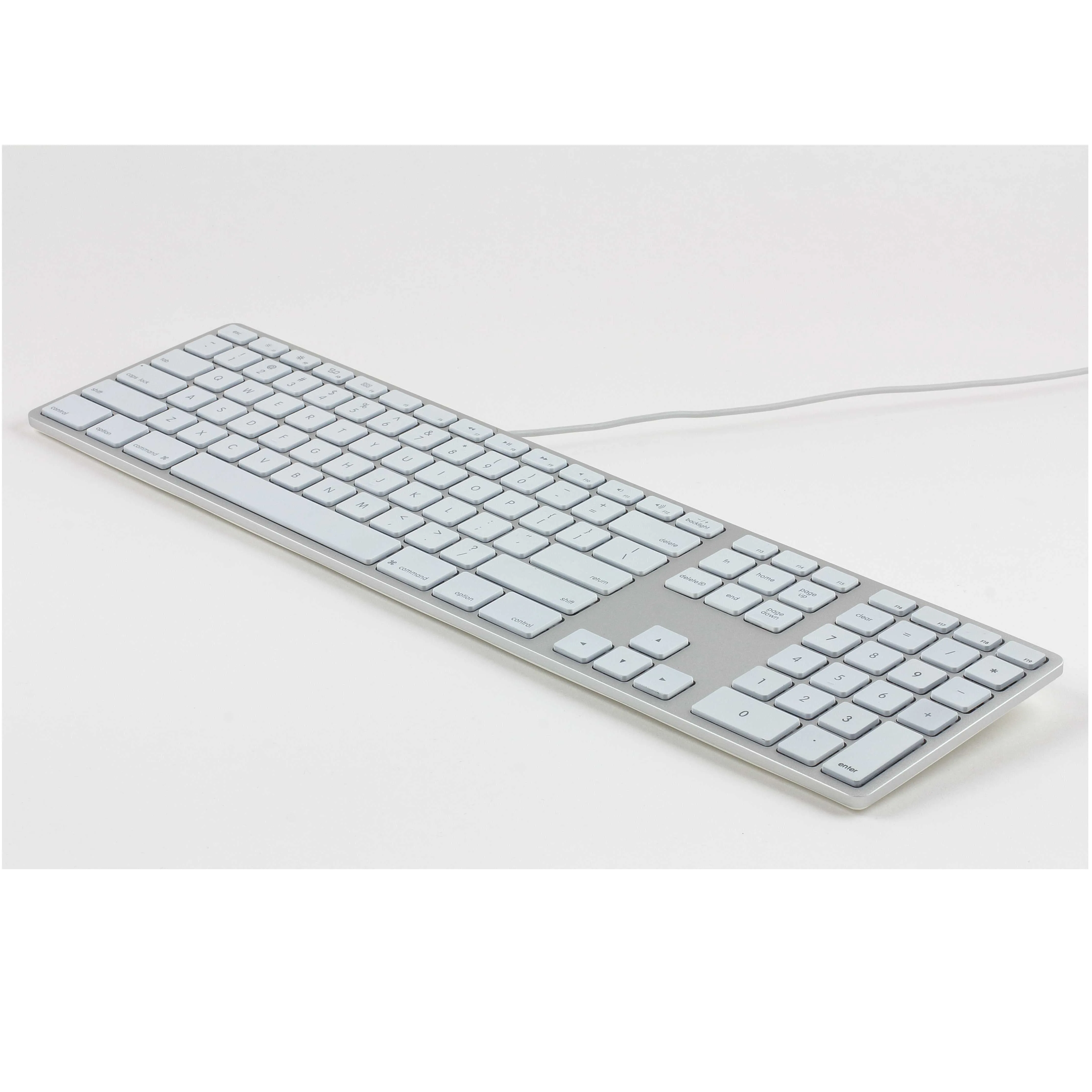 RGB Backlit Wired Aluminum Keyboard for Mac - Silver