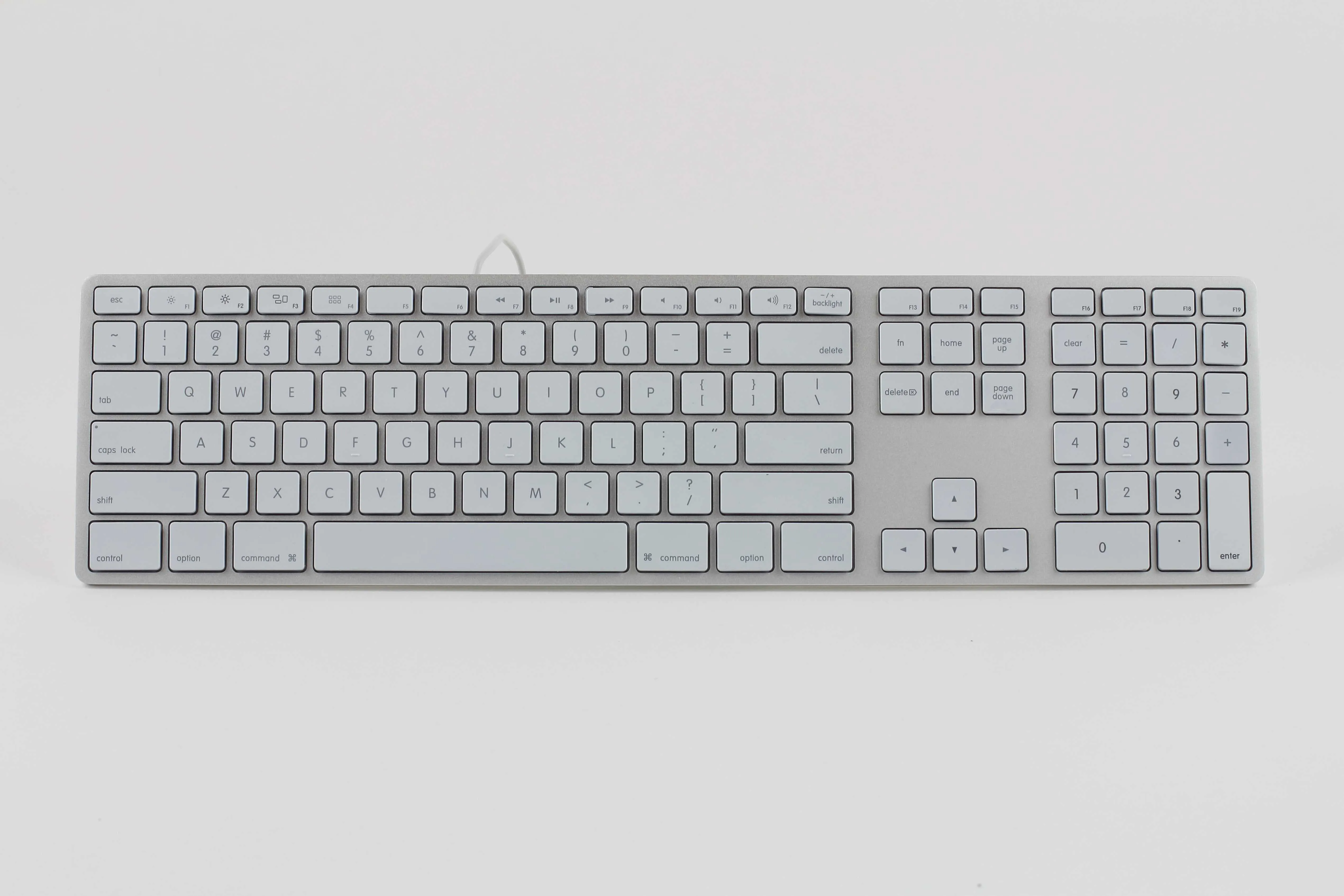 RGB Backlit Wired Aluminum Keyboard for Mac - Silver