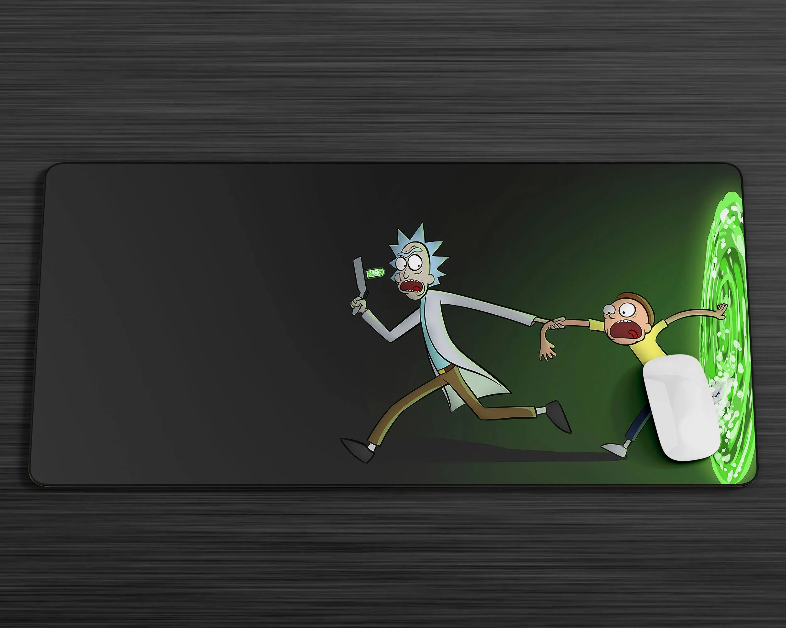 Rick and Morty Portal Escape Gaming Mouse Pad