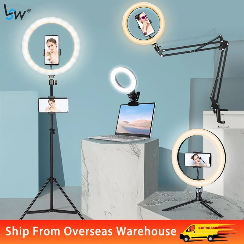 Ring Light Tripod Stand Selfie Phone Video Stream Recording