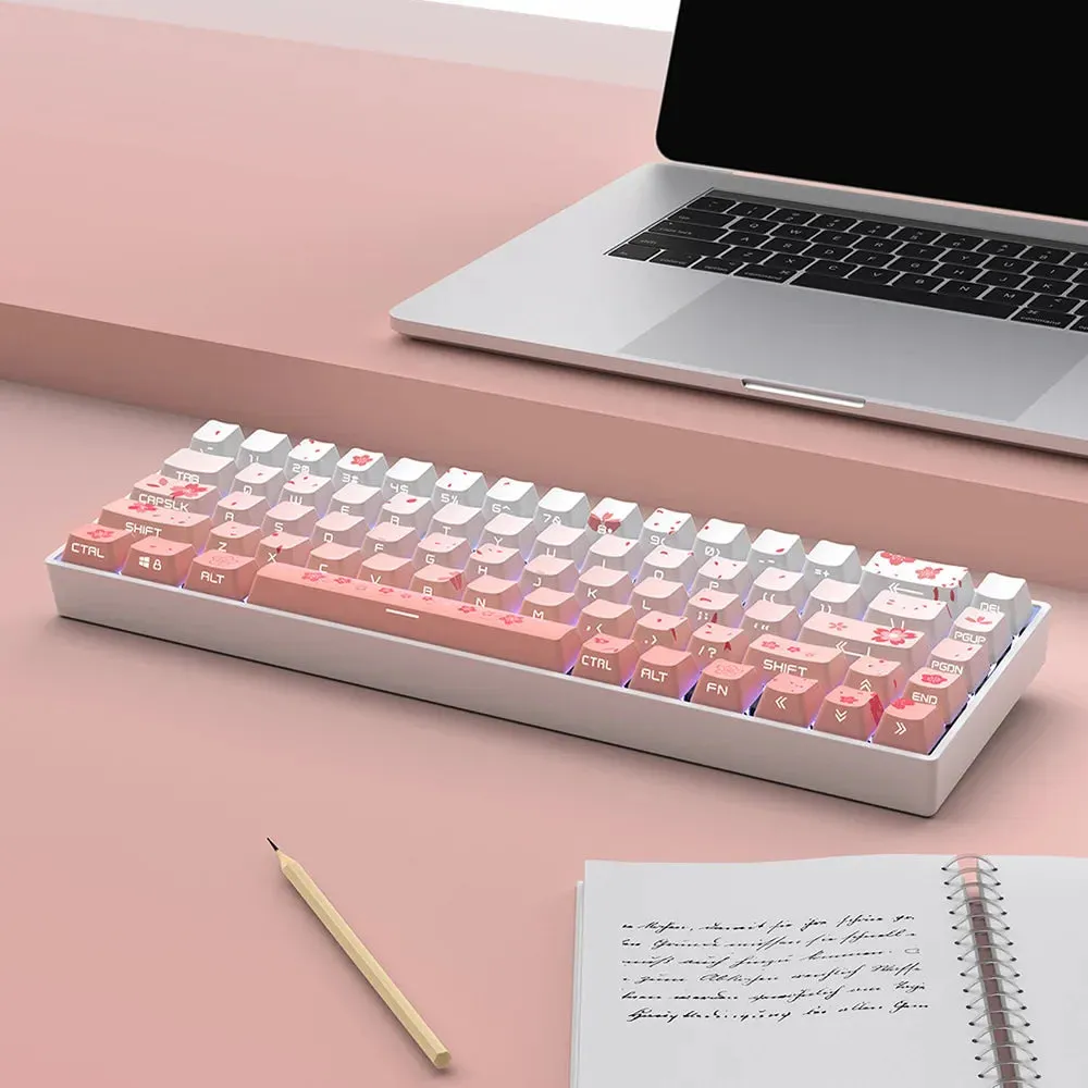 Sakura Blossom Backlit Key Caps Full Set