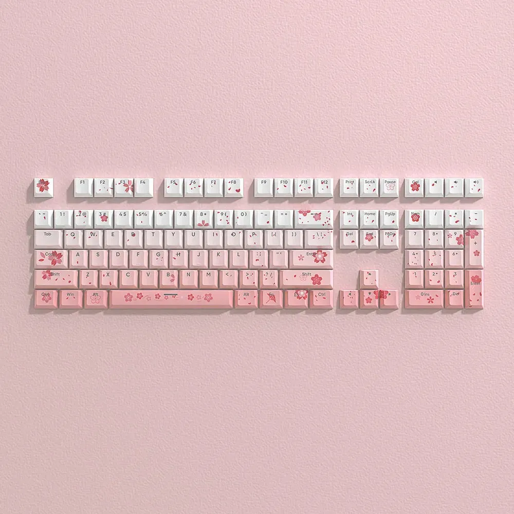 Sakura Blossom Backlit Key Caps Full Set