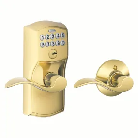 Schlage Keypad Lever and Accent Lever With Auto Lock Standard Trim