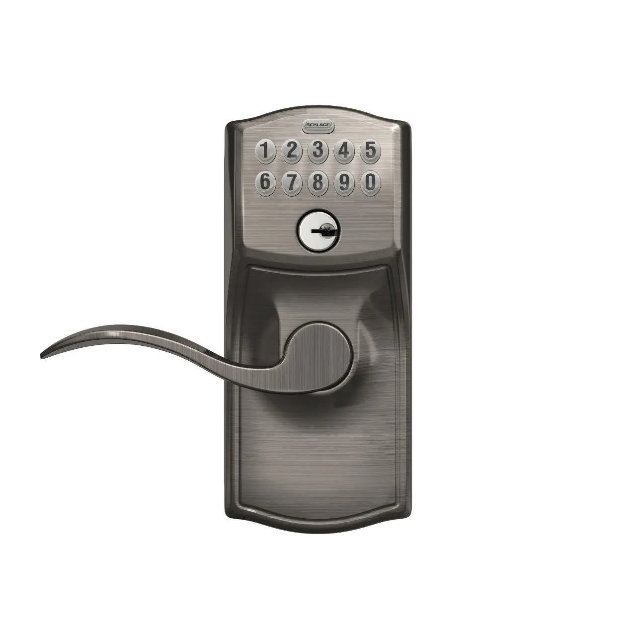 Schlage Keypad Lever and Accent Lever With Flex Lock Camelot Trim