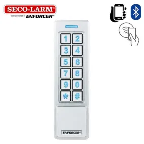 Seco-Larm - SK-B241-PQ - ENFORCER - Bluetooth / Prox - Access Control Digital Mullion Keypad & Reader - 1000 Users - Weatherproof - Vandal Resistant - Outdoor