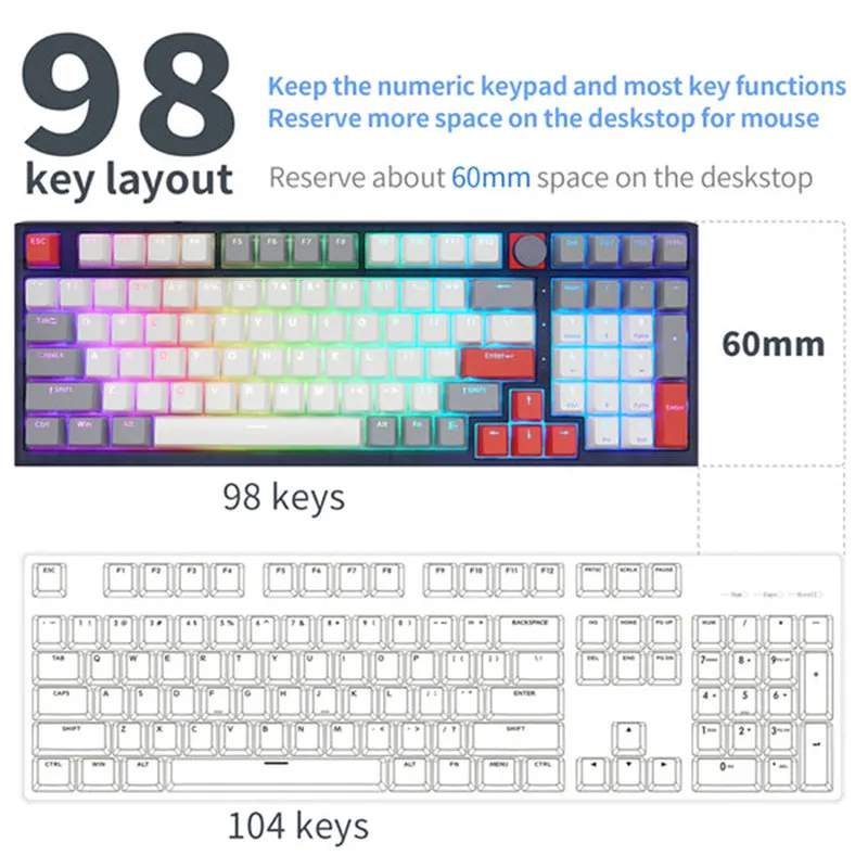 SKYLOONG GK980 1800 Compact Mechanical Keyboard