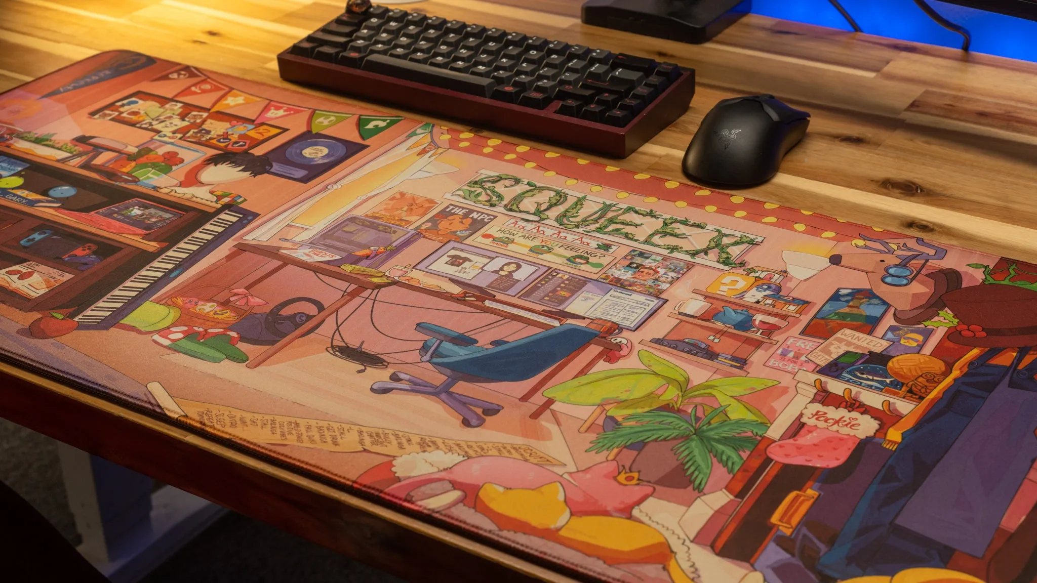 Squeex "The Pookie Pad" Limited Edition Content Creator Collaboration Gaming XL Gaming Mouse Pad