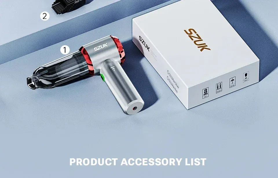 SZUK 985000Pa Car Vacuum Cleaner Strong Suction Cleaning Mini Machine Wireless Portable Handhled Blower Machine Home Appliances