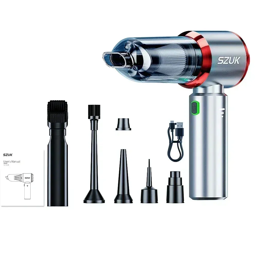 SZUK 985000Pa Car Vacuum Cleaner Strong Suction Cleaning Mini Machine Wireless Portable Handhled Blower Machine Home Appliances