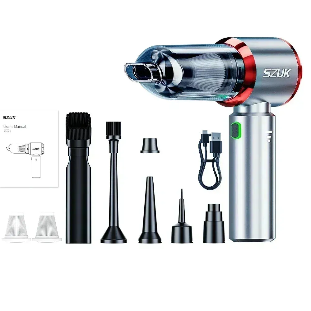 SZUK 985000Pa Car Vacuum Cleaner Strong Suction Cleaning Mini Machine Wireless Portable Handhled Blower Machine Home Appliances