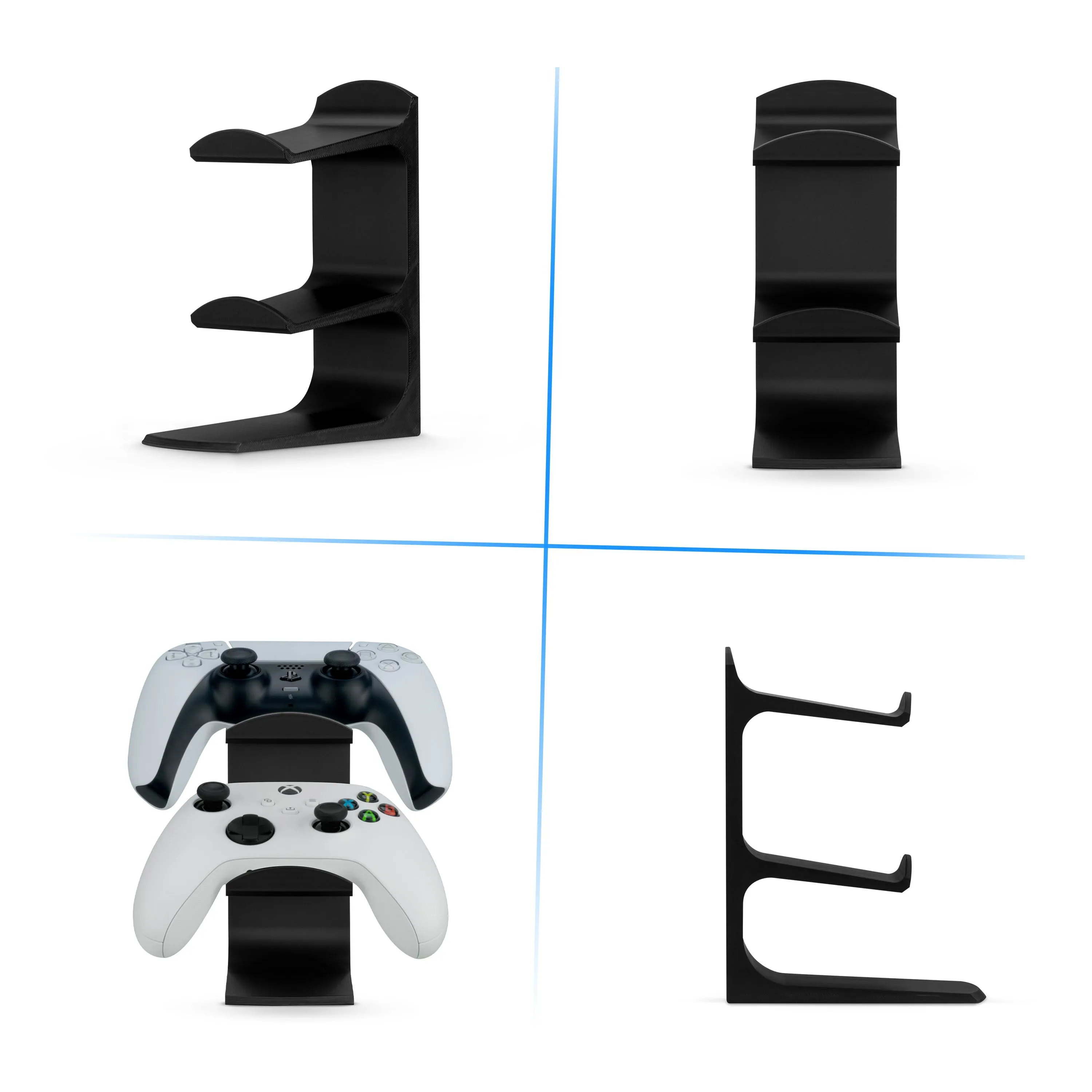 The Sentinel - Dual Game Controller Stand for Desks, Universal Design For All Gamepads