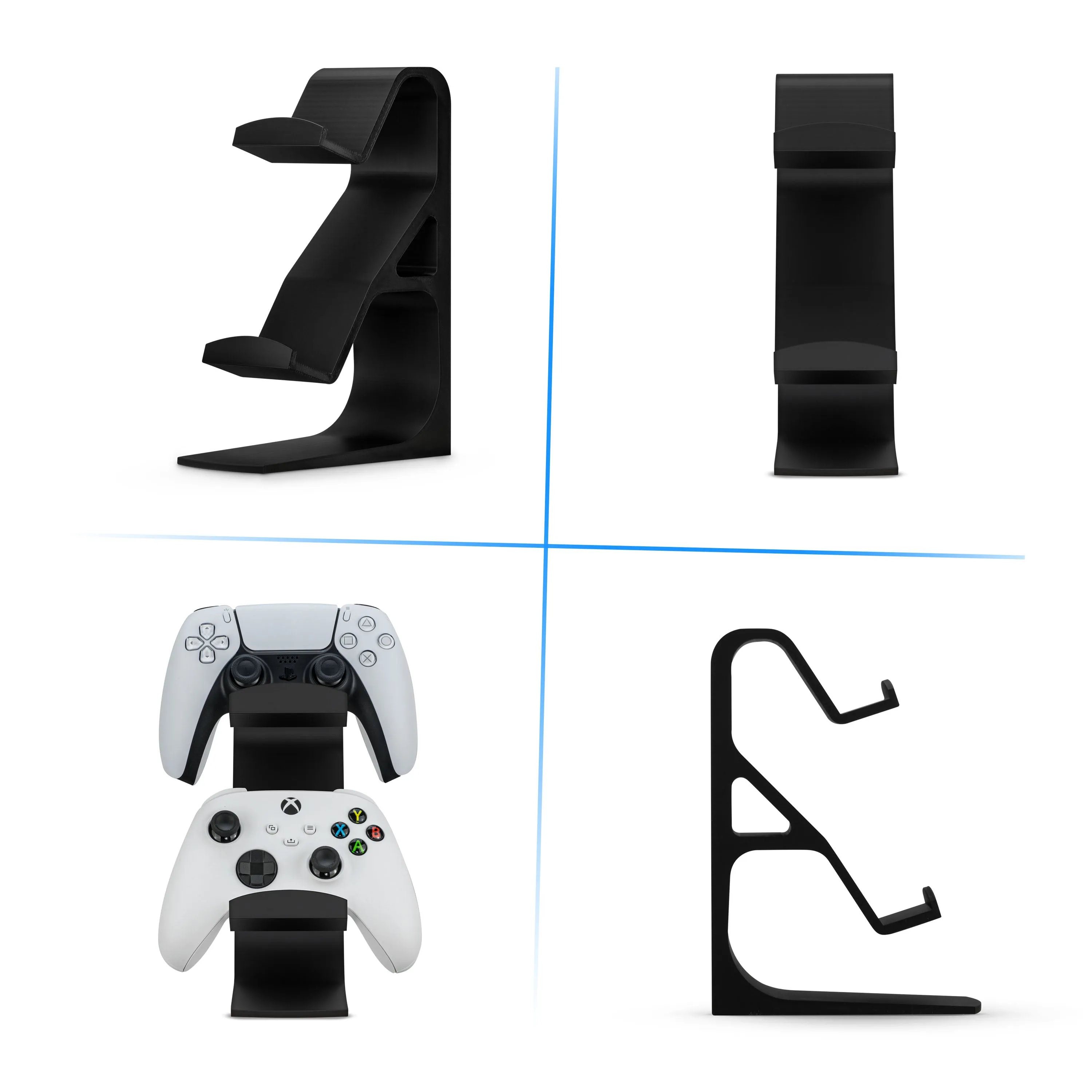 The Wraith - Dual Game Controller Stand for Desk - Universal Design For All Gamepads