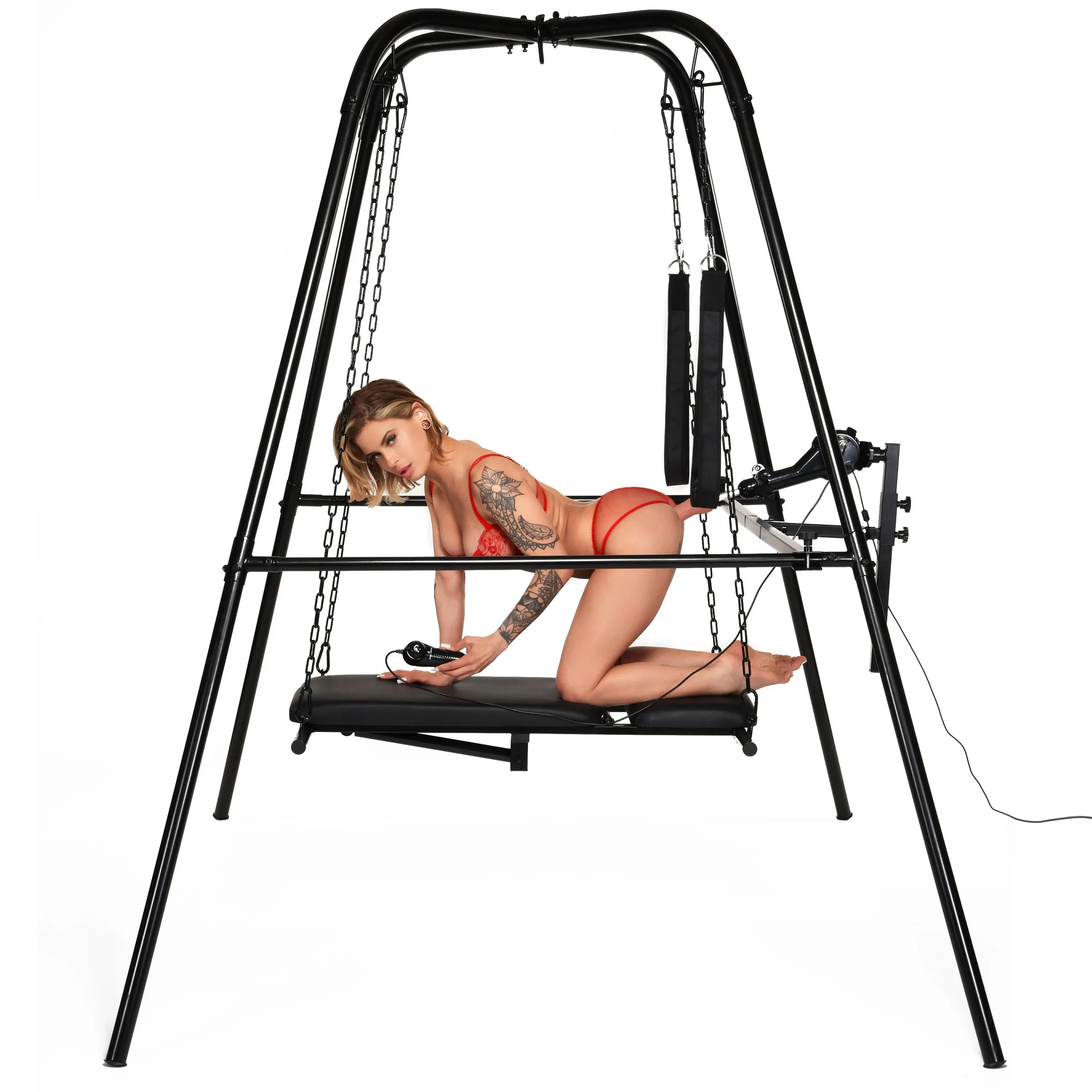 Throne Deluxe Adjustable Sling with Sex Machine