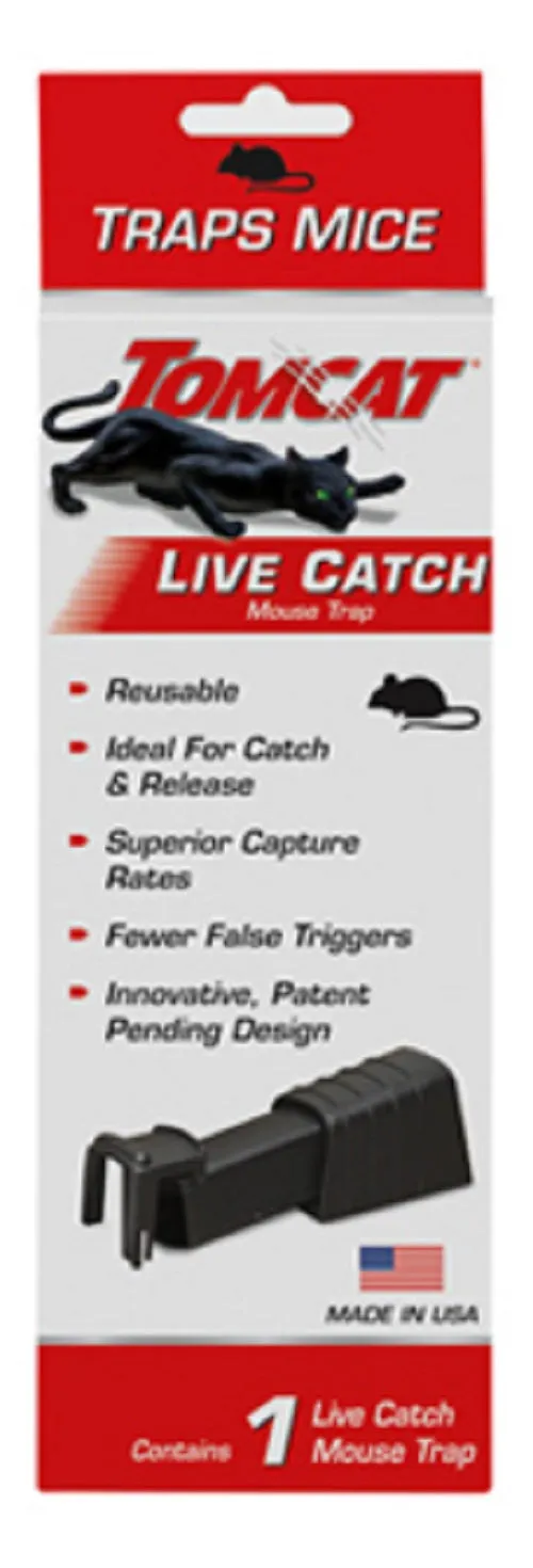 Tomcat 0362010 Single Live Catch Non Toxic Reusable Mouse Trap - Quantity of 10