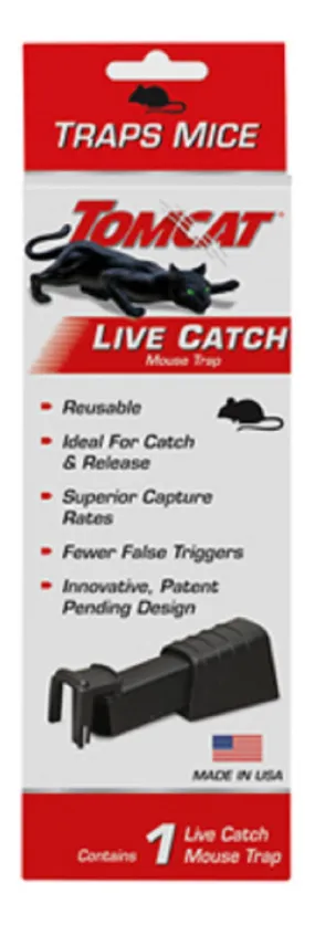 Tomcat 0362010 Single Live Catch Non Toxic Reusable Mouse Trap - Quantity of 24