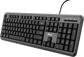 Trust ODY 1.8M Silent Keyboard UK QWERY Black - 24511