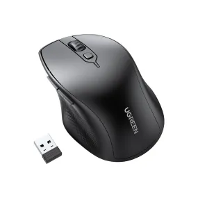 UGREEN Ergonomic Dual-Mode Wireless Mouse with Bluetooth Connectivity and 2.4GHz USB Nano Receiver (Plug and Play) Maximum Sensitivity of 4000 DPI for MacBook iMac MacOS Windows Linux Computer Laptop | MU101