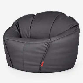 Ultimate Classic Gaming Bean Bag Chair - Vegan Leather Black