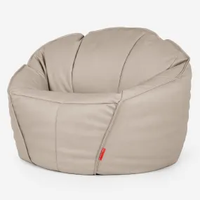 Ultimate Classic Gaming Bean Bag Chair - Vegan Leather Ivory