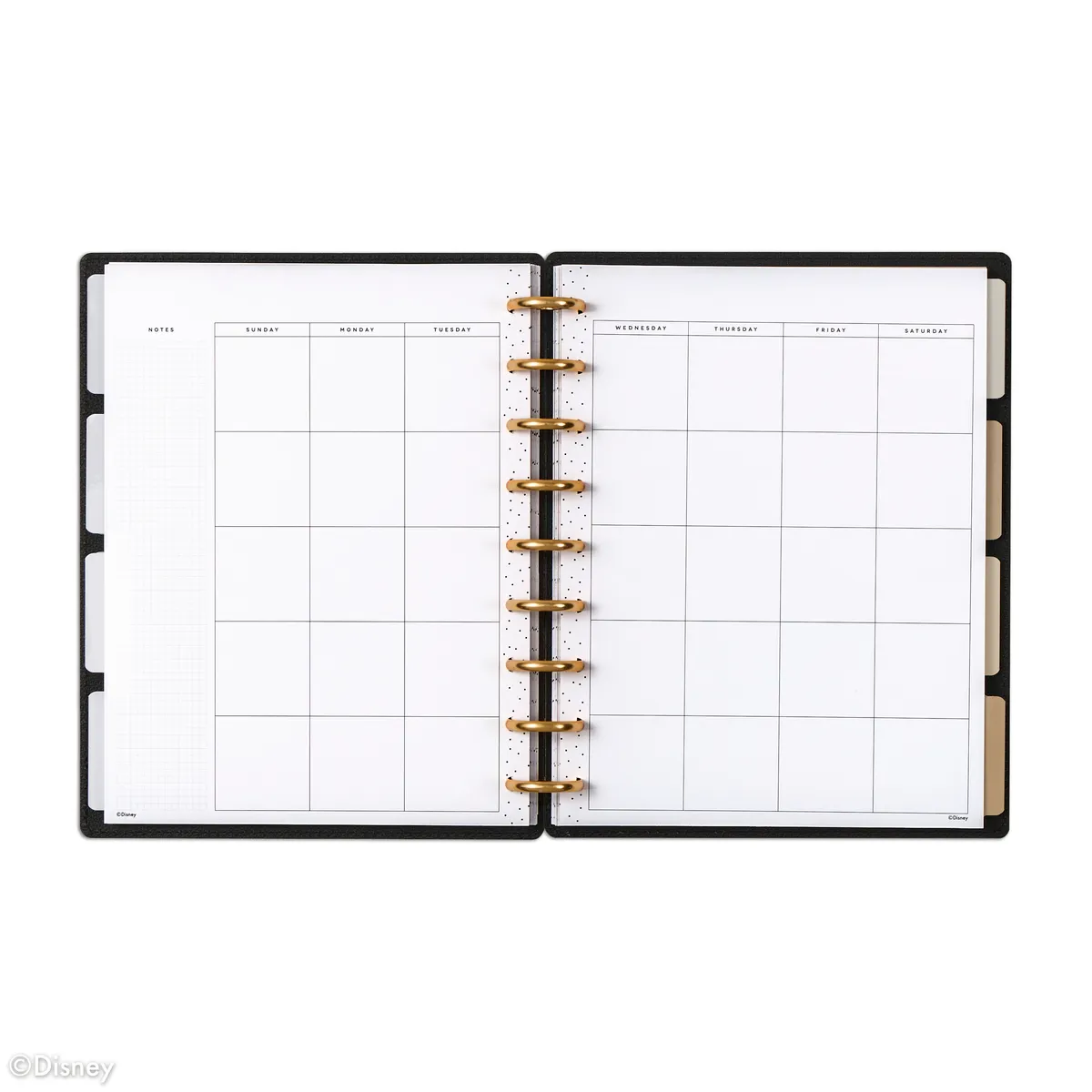 Undated DELUXE Disney Mod Mickey Mouse Customizable Planner - Classic Horizontal Layout - 12 Months