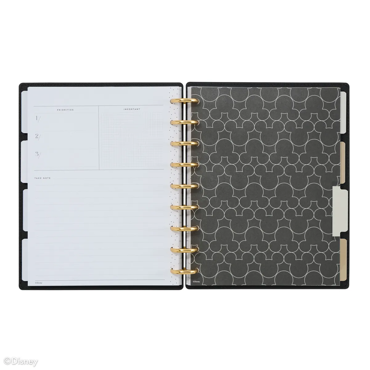 Undated DELUXE Disney Mod Mickey Mouse Customizable Planner - Classic Horizontal Layout - 12 Months