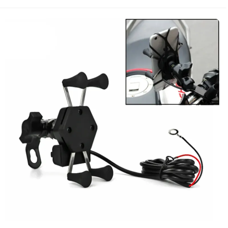 Universal 360 Degree Rotating Adjustable Motorcycle Phone Bracket