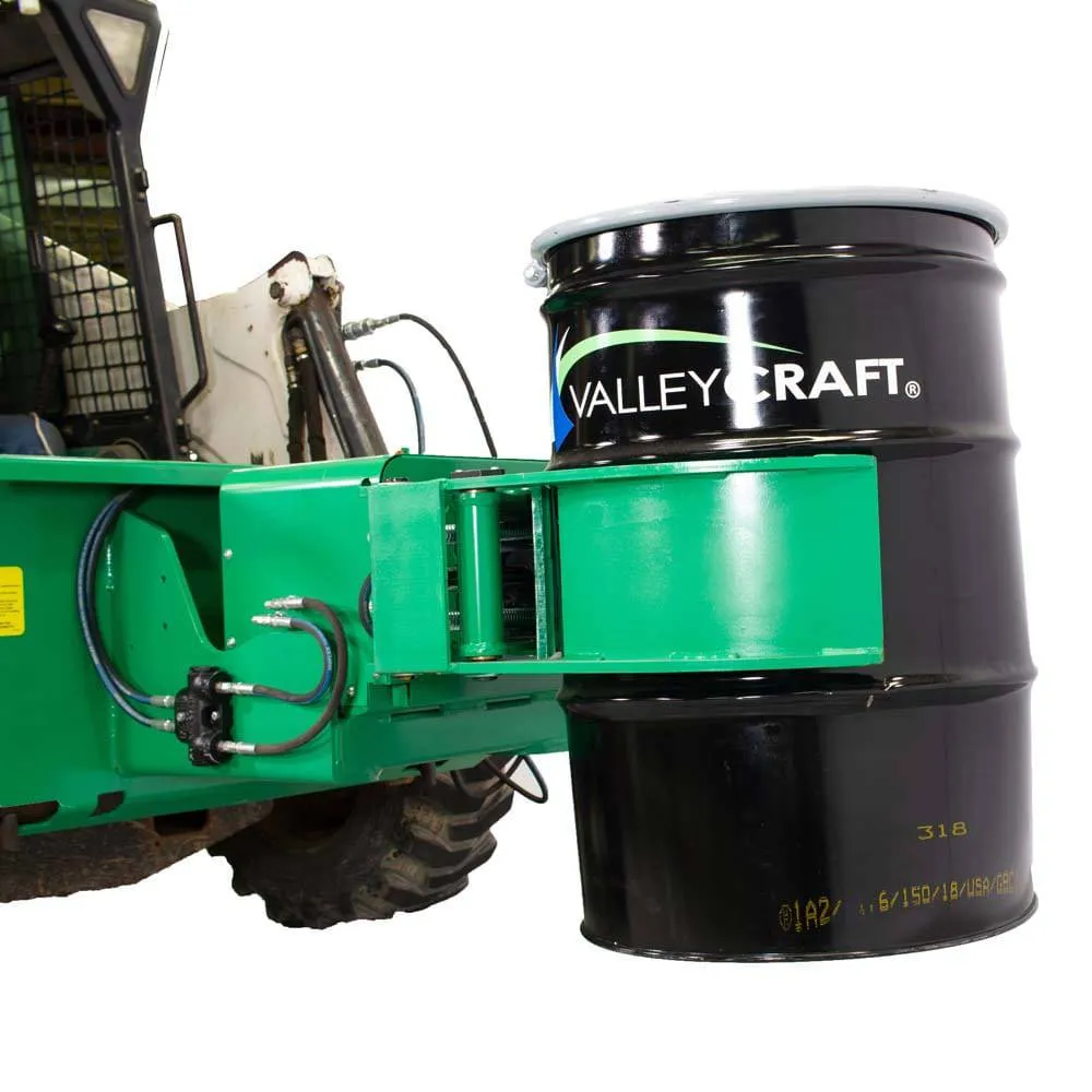 Valley Craft Drum Clamp & Rotate Powered Skid Steer Attachment