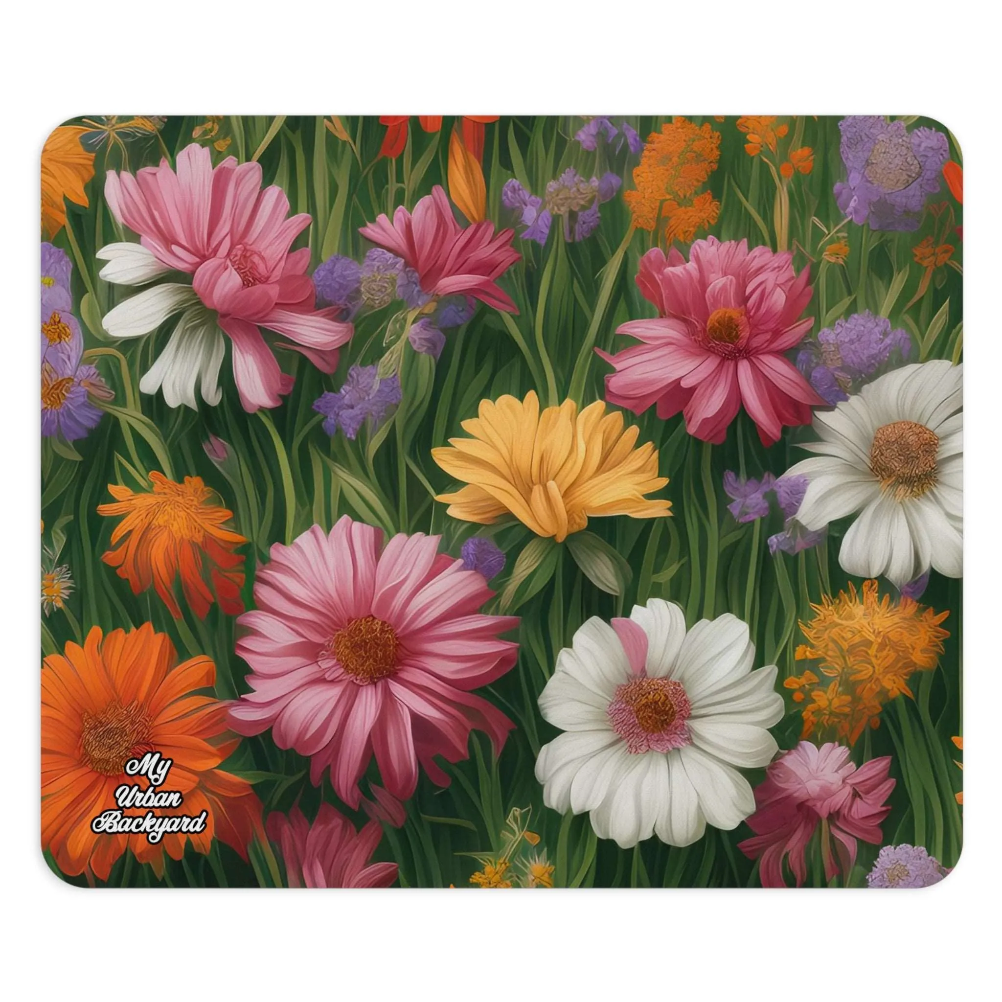 Wildflower Field, Computer Mouse Pad - for Home or Office