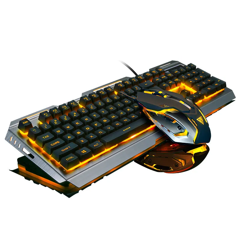 Wired Backlit illuminated Multimedia Ergonomic Usb Gaming Keyboard Gamer   3200DPI Optical Pro Gamer Mouse PC Laptop Computer