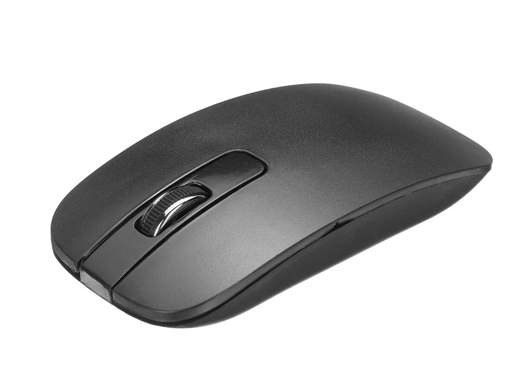 Wireless Keyboard And Mouse Slim Full Black