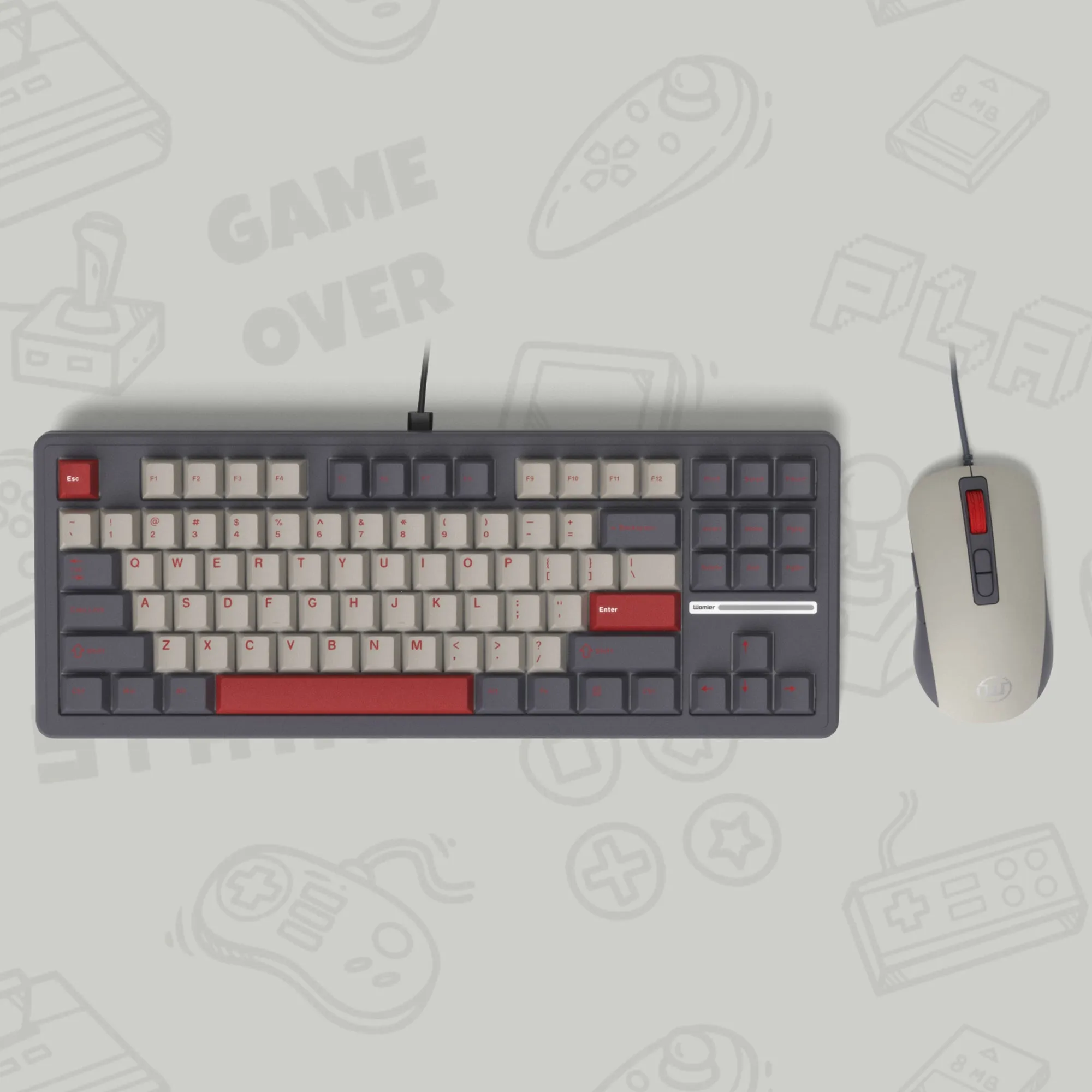 Womier M87 Nostalgia TKL Wired Keyboard and Mouse Combo (2 colors)