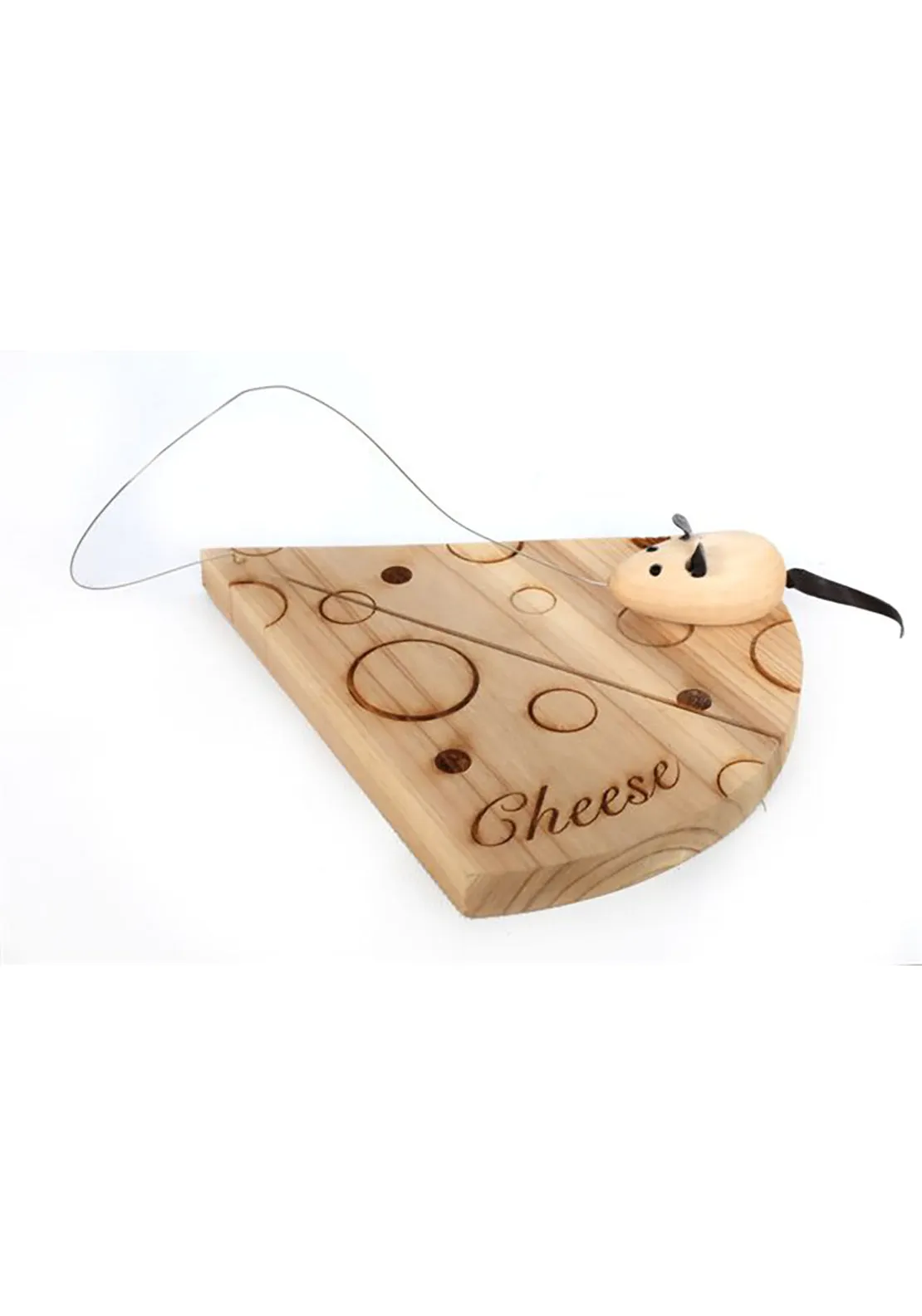 Wood Cheese Board With Mouse