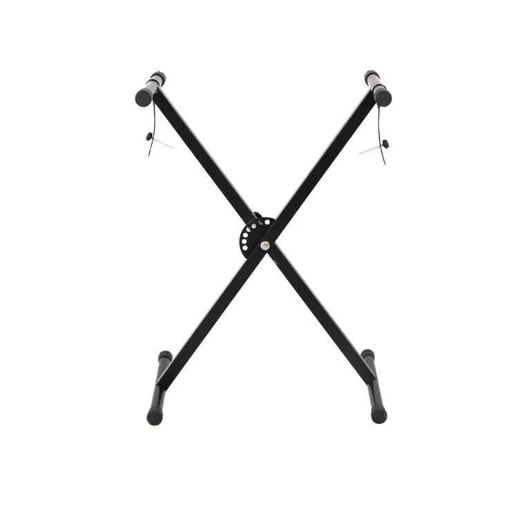 X Style Keyboard Stand Single Braced with Straps