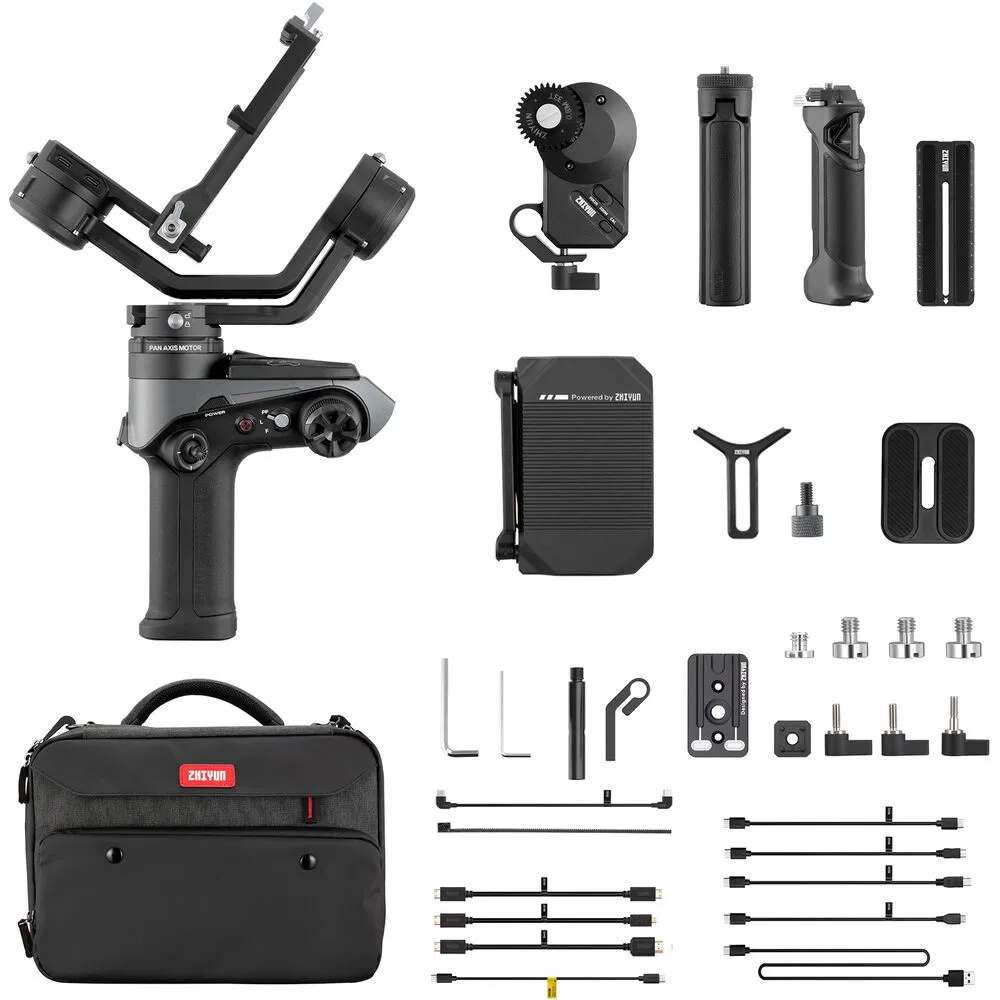 Zhiyun-Tech WEEBILL-2 Gimbal Stabilizer Pro Kit with Transmitter, Servo, Sling Grip & Fabric Case for Professional DSLR Camera