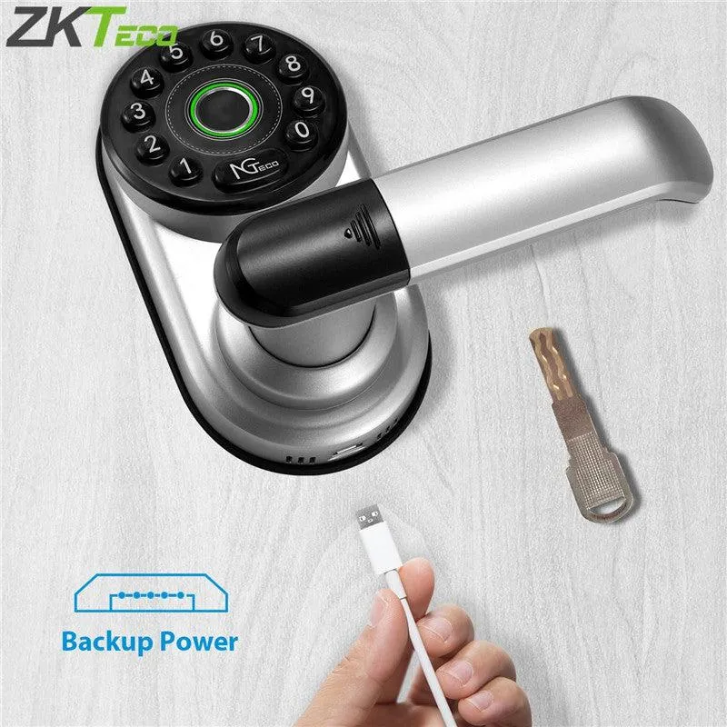 ZKTECO ML300 SMART DOOR LOCK - FINGER/CODE/APP/KEY