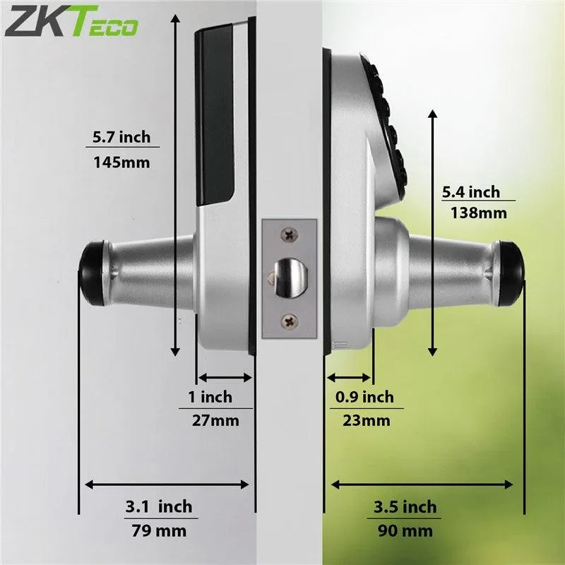 ZKTECO ML300 SMART DOOR LOCK - FINGER/CODE/APP/KEY