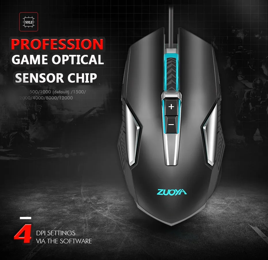 ZUOYA PC Gaming Mouse Wired