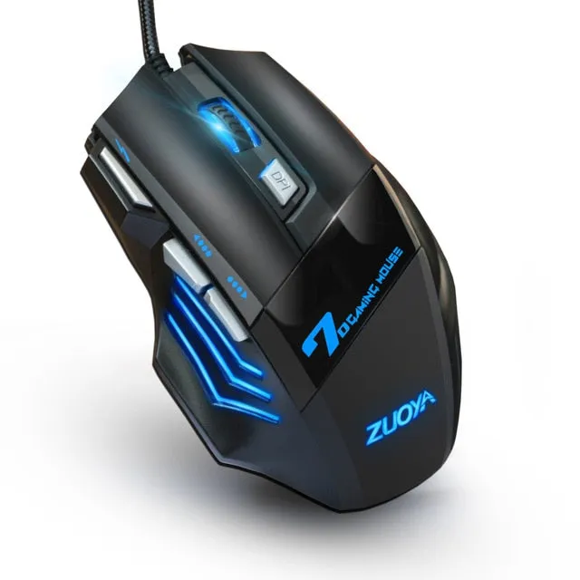 ZUOYA Professional Adjustable LED Gaming Mouse LED